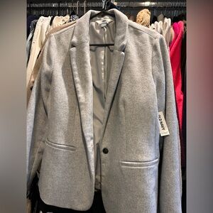NWT Old Navy Women's Gray lined Blazer (Large)